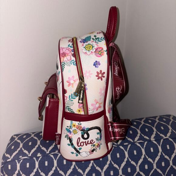 Wondapop Disney Minnie and Mickey Mouse Floral Mini Backpack - Picture 5 of 7